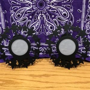 Vintage never used set of 2 star moon wall sconces.